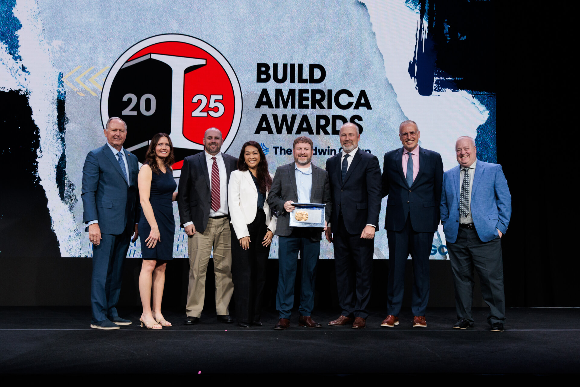 Northwest Extension Phase II Light Rail project team receiving Marvin M. Black Excellence in Partnering and Collaboration award.