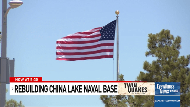 China Lake Naval Base Earthquake Recovery